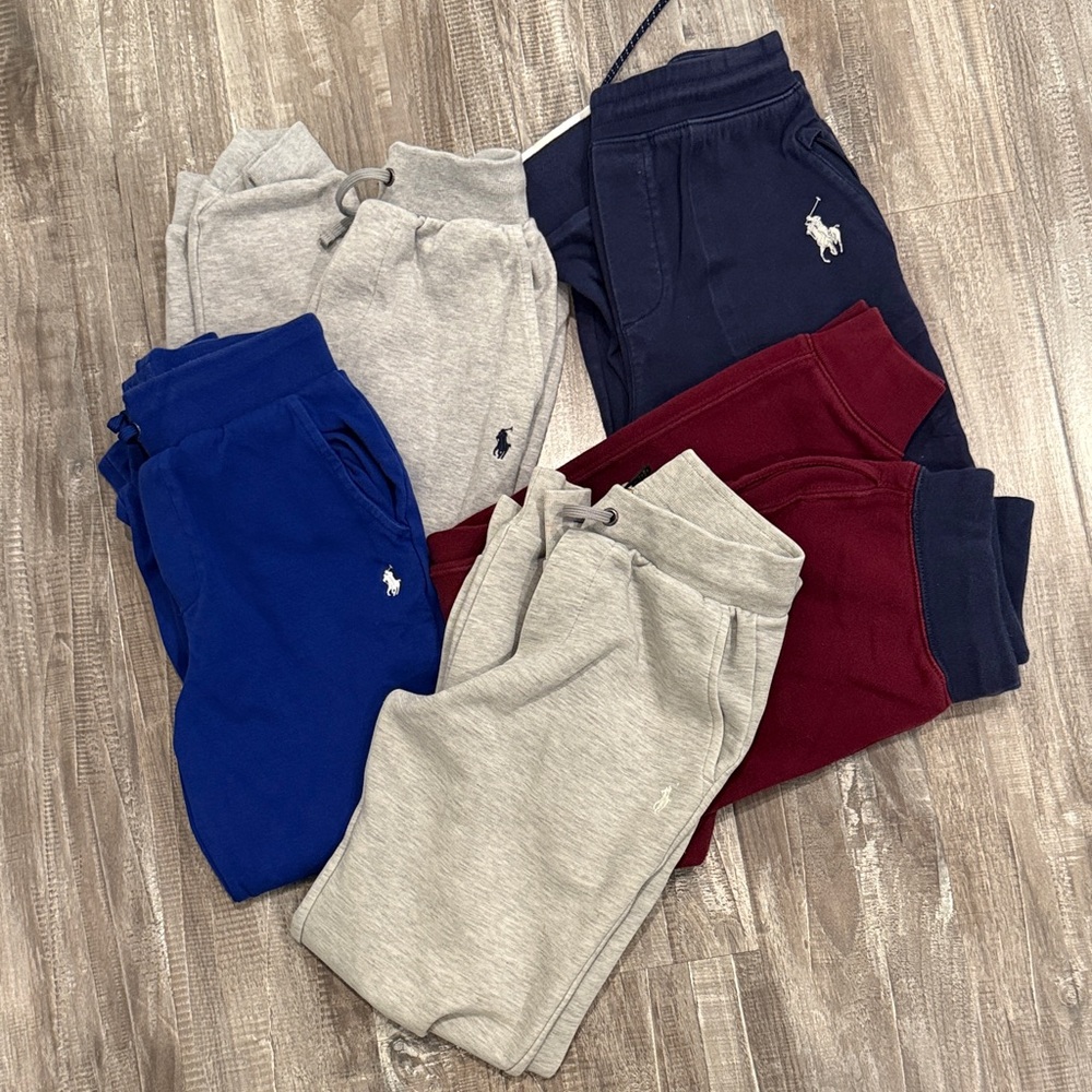 Polo by Ralph Lauren Kids' Joggers - Gray, Blue, and Red